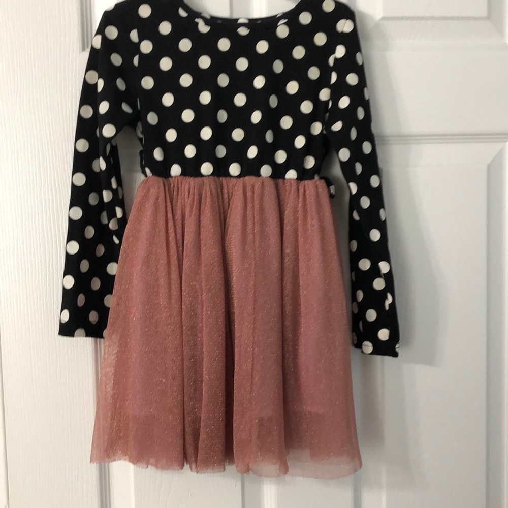 Size 4 girls dress blue and pink